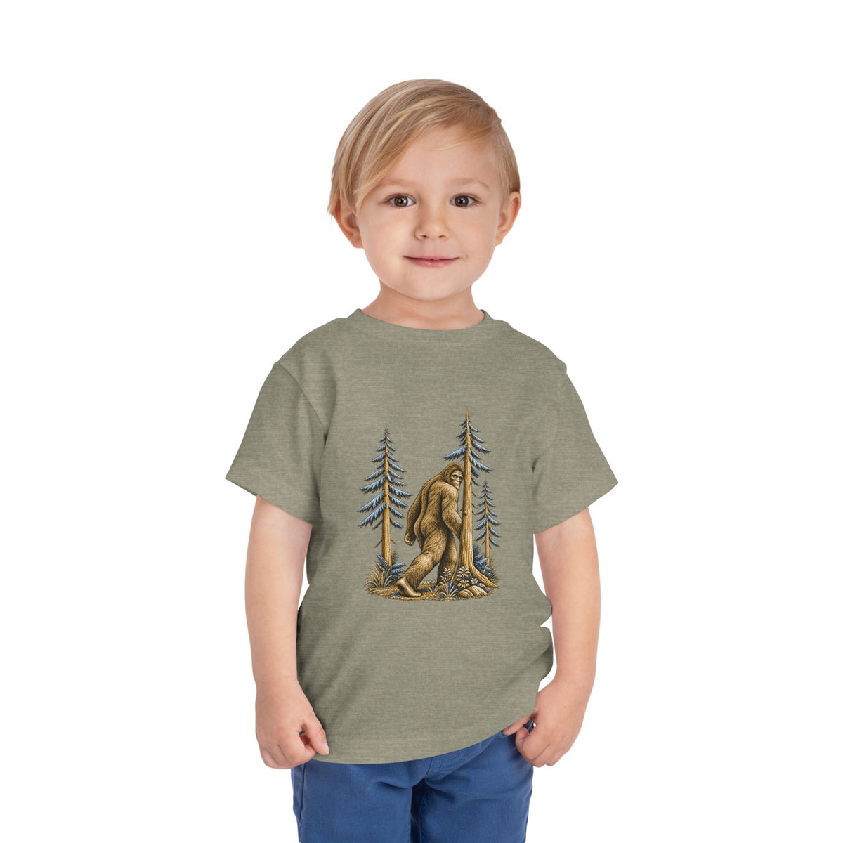 Cryptid Sasquatch toddler T-shirt from the Cool Cryptids collection