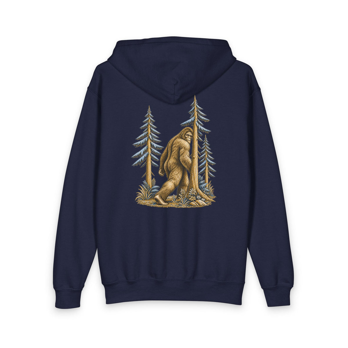 Cryptid Bigfoot youth zip hoodie from the Cool Cryptids collection