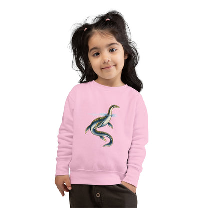 Toddler Sweatshirt — Playful Loch Ness Monster Graphic Pullover