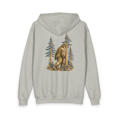 Cryptid Bigfoot youth zip hoodie from the Cool Cryptids collection