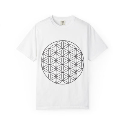 Flower of Life Unisex T-shirt - Mindful Gift, Spiritual Apparel, Cosmic Vibes, Meditation Shirt, Eco-friendly Fashion