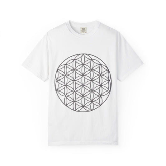 Flower of Life Unisex T-shirt - Mindful Gift, Spiritual Apparel, Cosmic Vibes, Meditation Shirt, Eco-friendly Fashion
