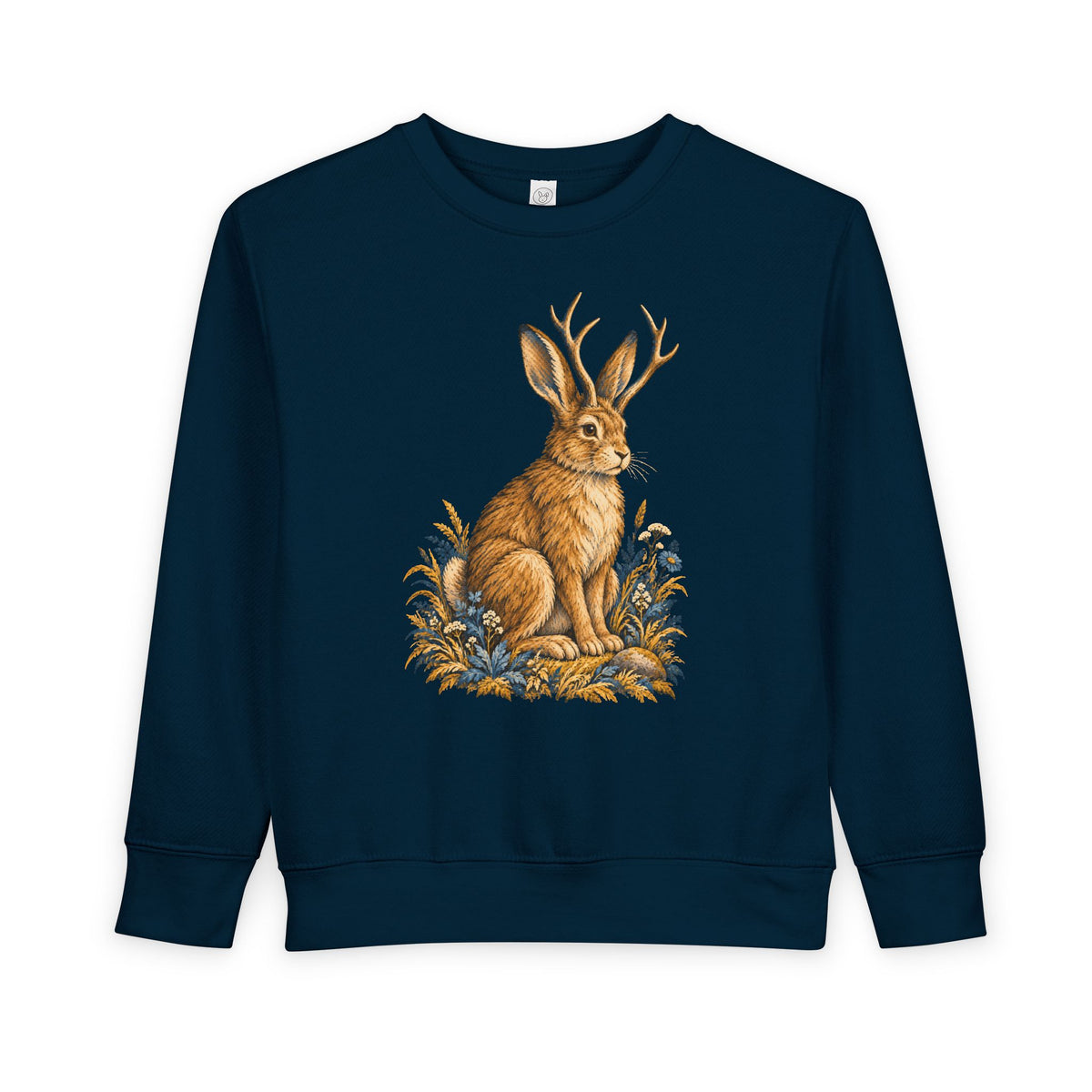 Cryptid jackalope toddler sweatshirt from the Cool Cryptids collection