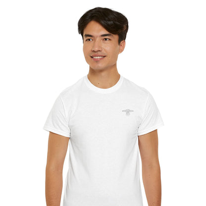 UFO Embroidered Tee | Minimal UAP Shirt