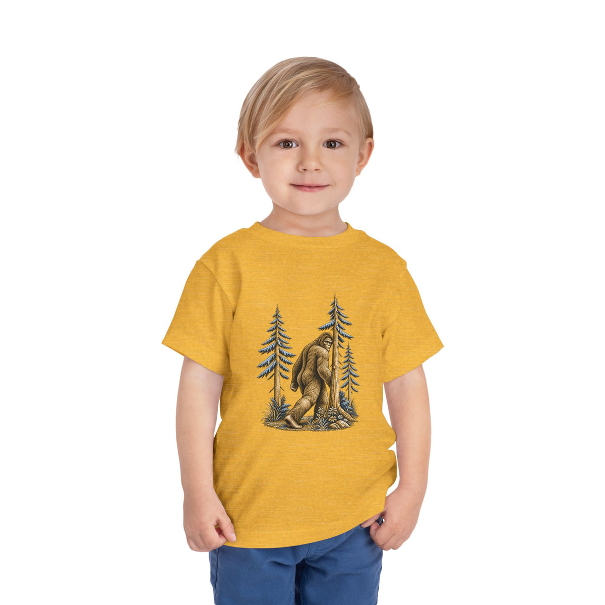 Cryptid Sasquatch toddler T-shirt from the Cool Cryptids collection