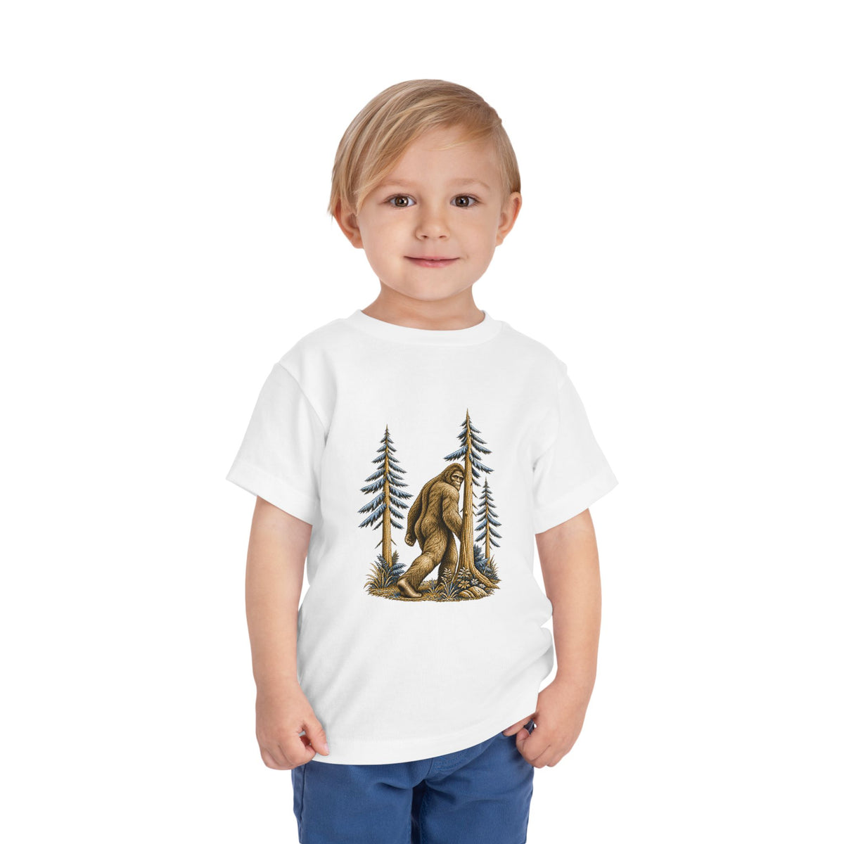 Cryptid Sasquatch toddler T-shirt from the Cool Cryptids collection