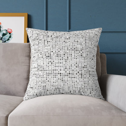 Crop Circles Square Poly Canvas Pillow - Modern Minimalist Home Decor, Cushion for Living Room, Cozy Throw Pillows, Gift for Housewarming