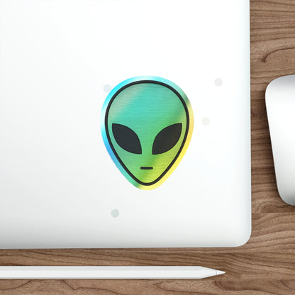 Holographic Alien Head Sticker from The Aliens Are Here