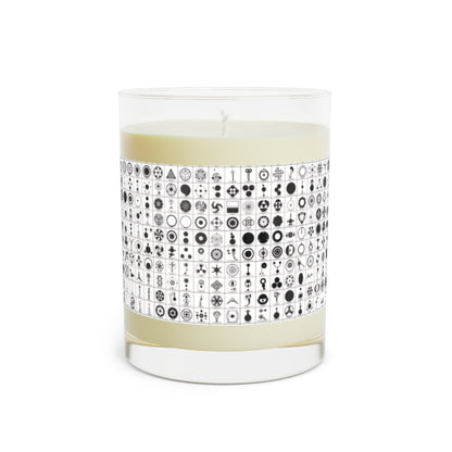 Crop Circles Elegant Black & White Scented Candle - Aromatic Home Decor, Relaxing Gift for Her, Modern Candle, Peaceful Ambiance