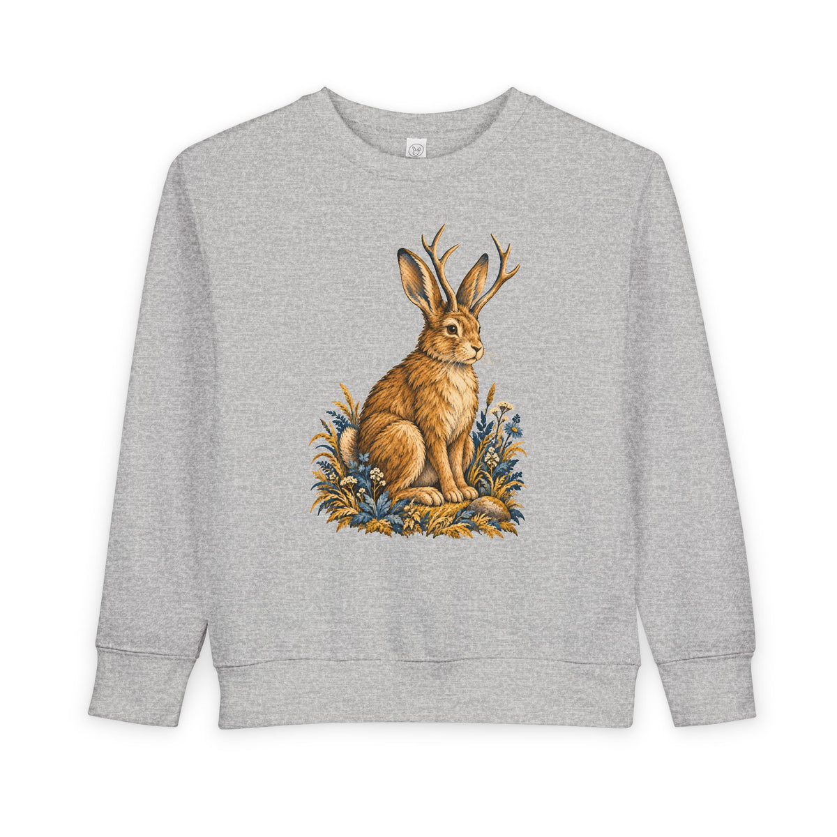 Cryptid jackalope toddler sweatshirt from the Cool Cryptids collection