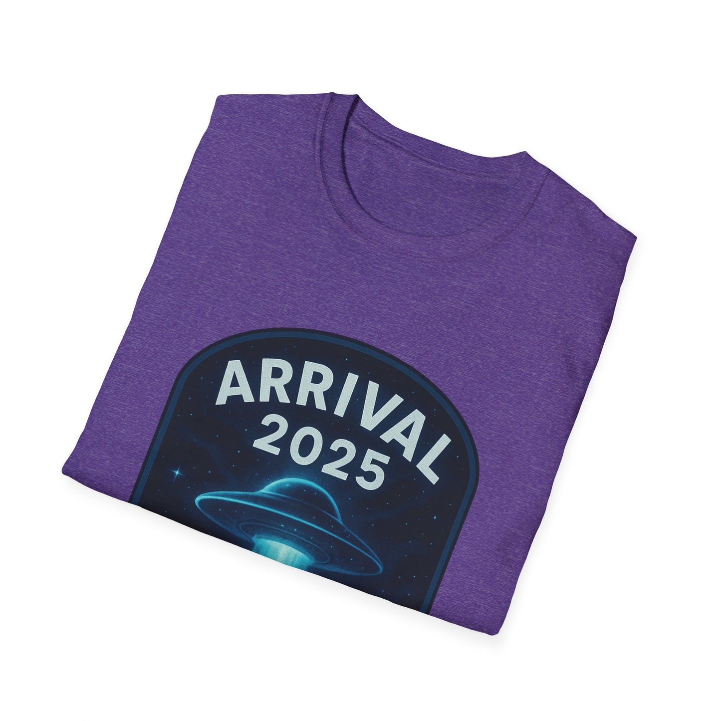 Unisex UFO Arrival 2025 T-Shirt, Funny Graphic Tee, Gift for Space Lovers, Sci-Fi Apparel, Alien Enthusiast Shirt, Casual Wear