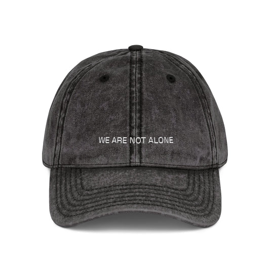 WE ARE NOT ALONE Distressed Hat