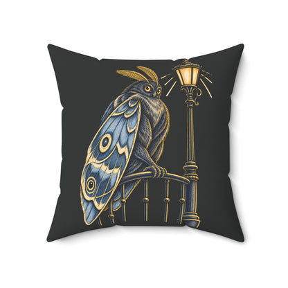 Mothman Cryptid Pillow | Storybook Throw Pillow