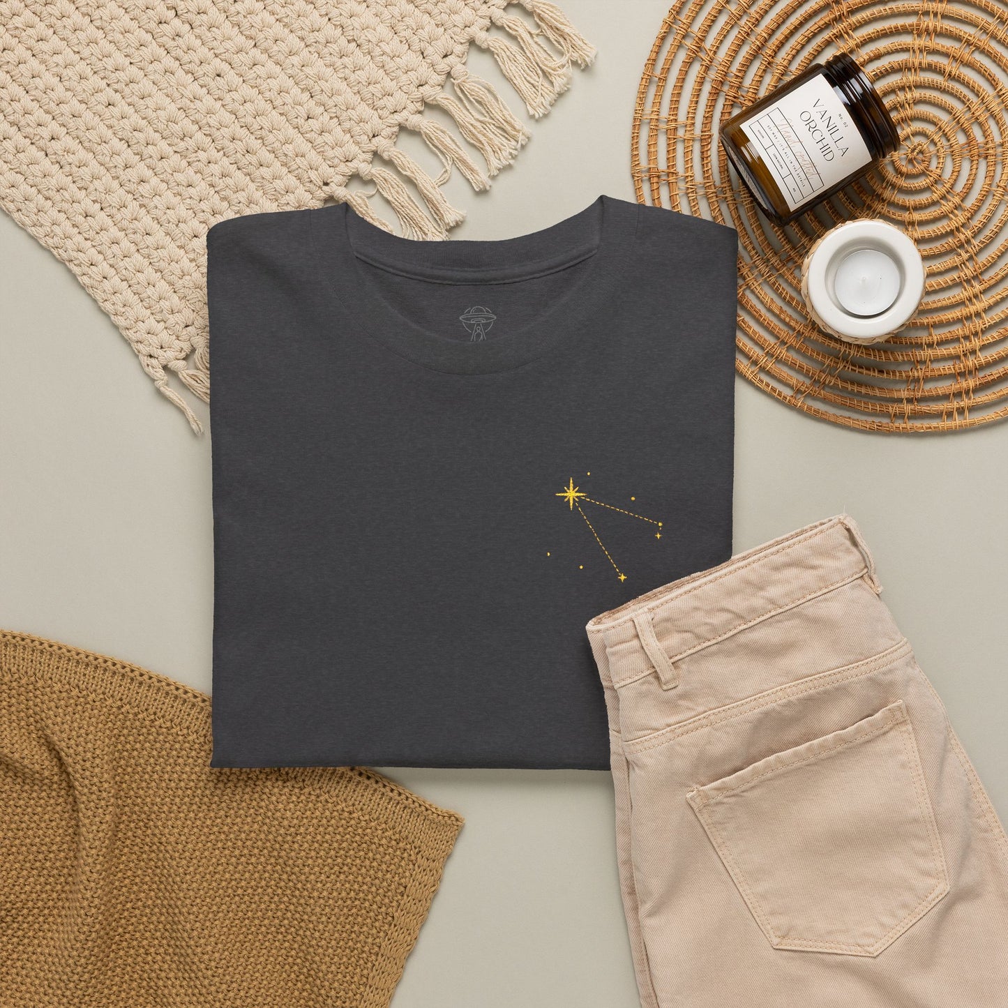 Sirius Star Map Embroidered T-Shirt