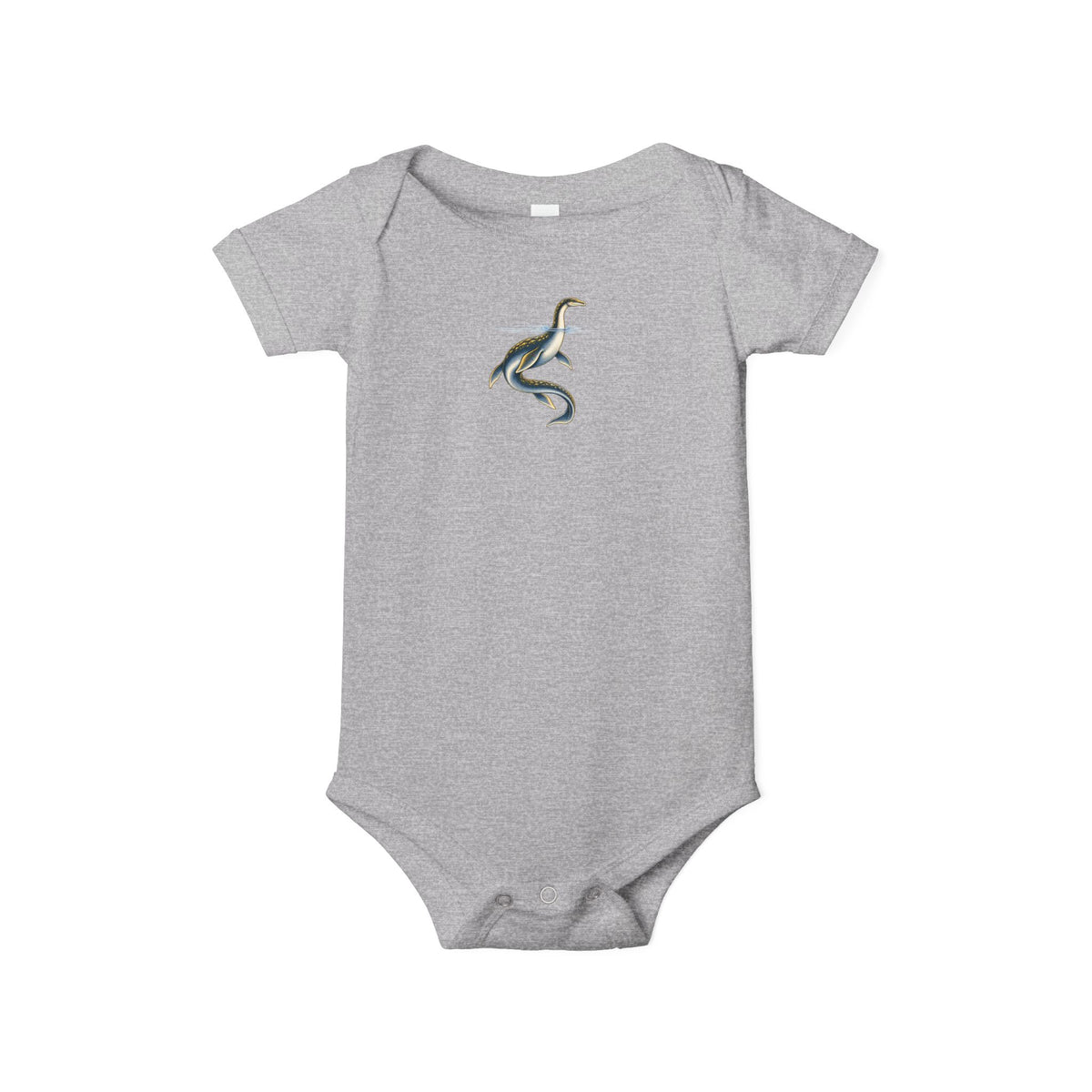 Baby One-Piece with Minimalist Sea Dragon Graphic