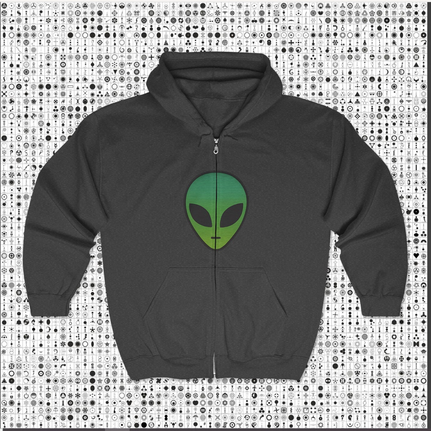 The Aliens Are Here Zip Hoodie – Classic Aliencore Zip-Up | Unisex Streetwear