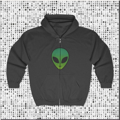 The Aliens Are Here Zip Hoodie – Classic Aliencore Zip-Up | Unisex Streetwear