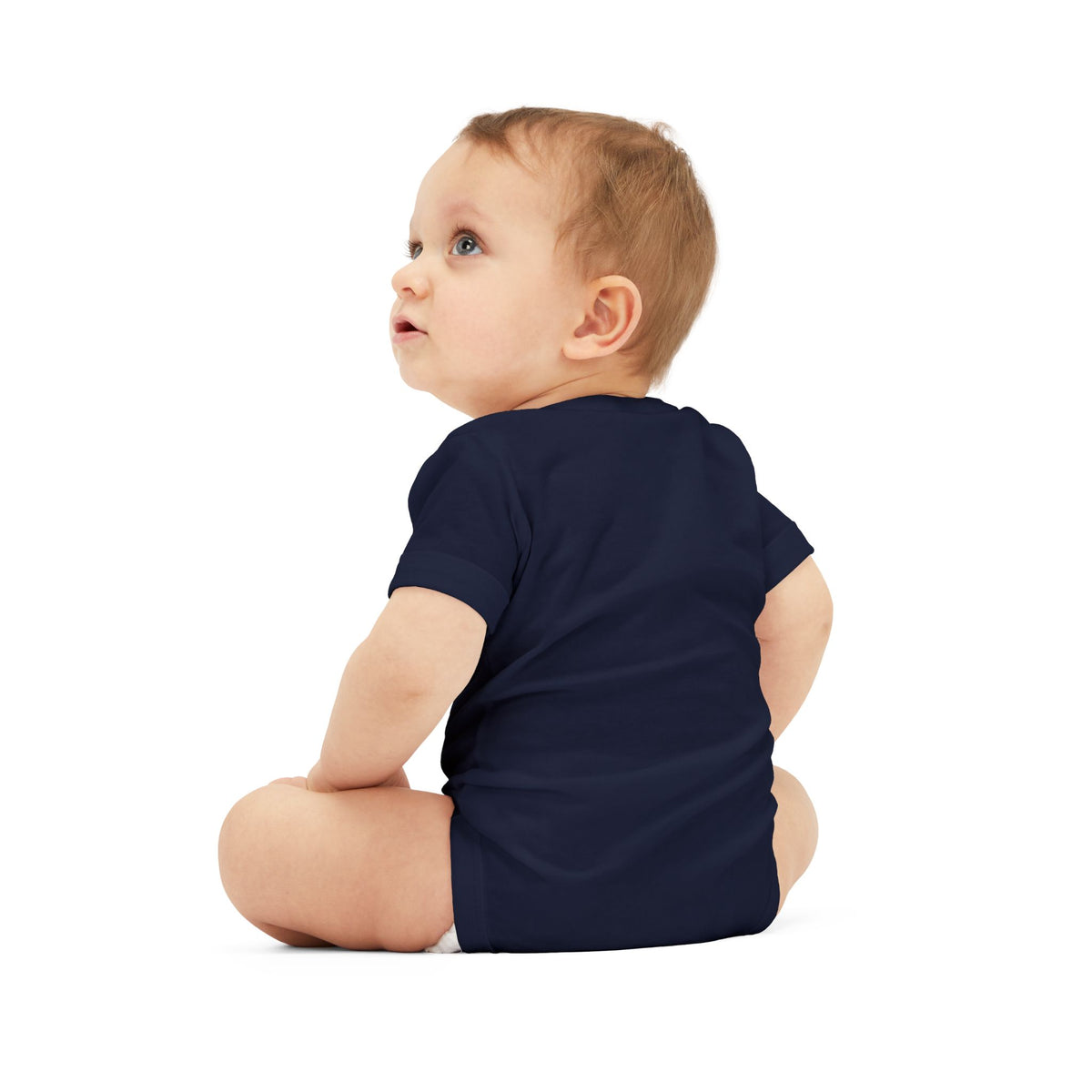 Baby One-Piece with Minimalist Sea Dragon Graphic