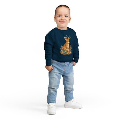 Cryptid jackalope toddler sweatshirt from the Cool Cryptids collection