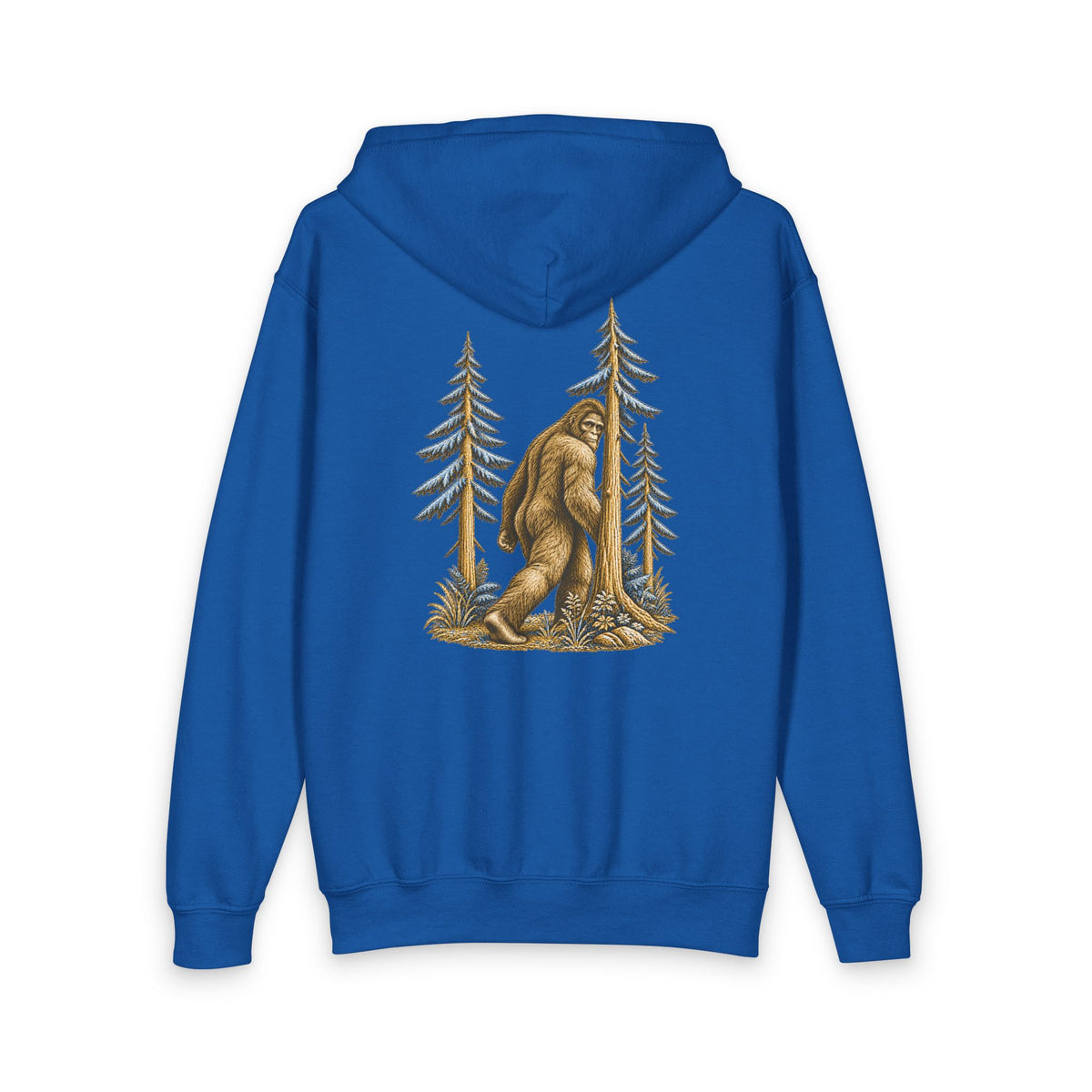 Cryptid Bigfoot youth zip hoodie from the Cool Cryptids collection