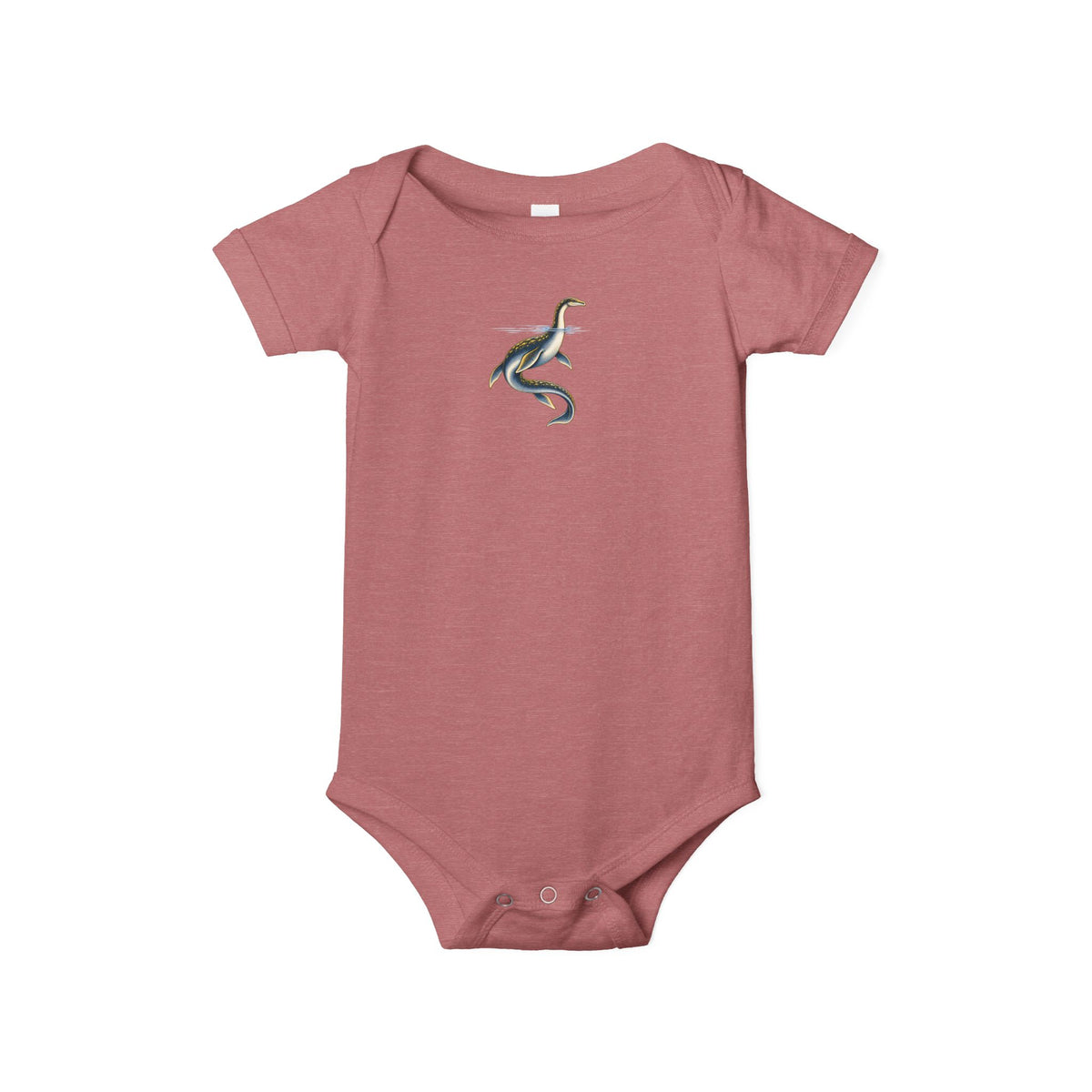 Baby One-Piece with Minimalist Sea Dragon Graphic