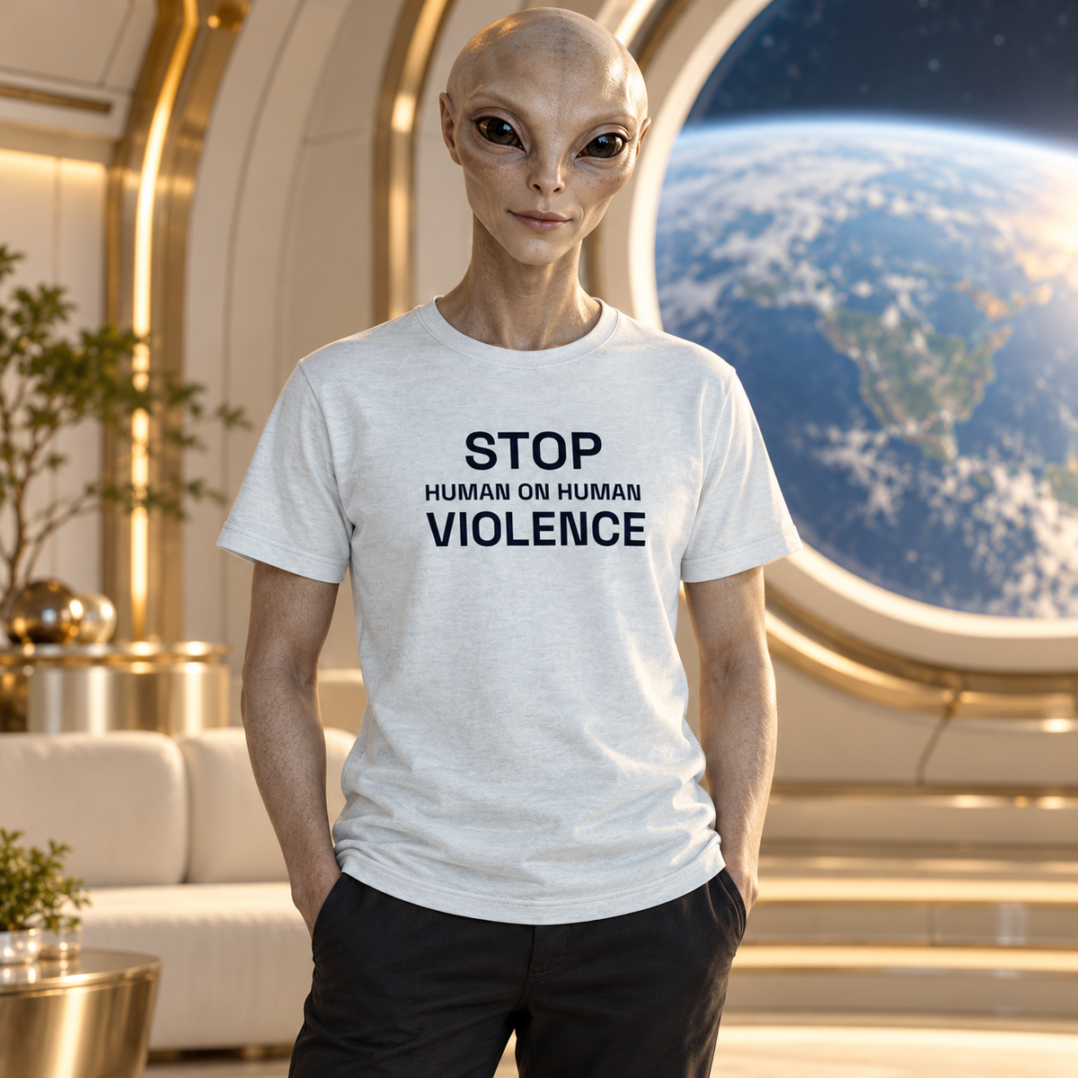 Stop Human on Human Violence Unisex T-Shirt