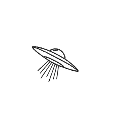 UFO Embroidered Tee | Minimal UAP Shirt